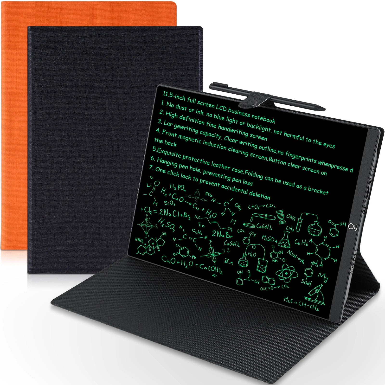 11.5 Inch LCD Note Book & Writing Tablet With Leather Case, Electronic Drawing Board And Digital Handwriting Pad